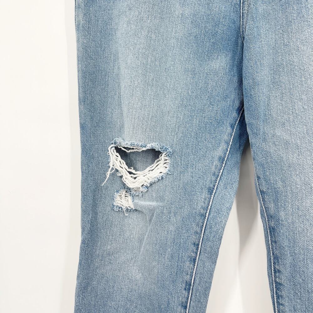 Madewell The Momjean Gilford Wash Ripped Edition Straight Leg High Waist Jean 29 - Picture 7 of 11